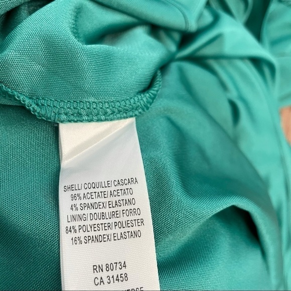 Sola La Fe High Low Green T-shirt Dress - Picture 4 of 4